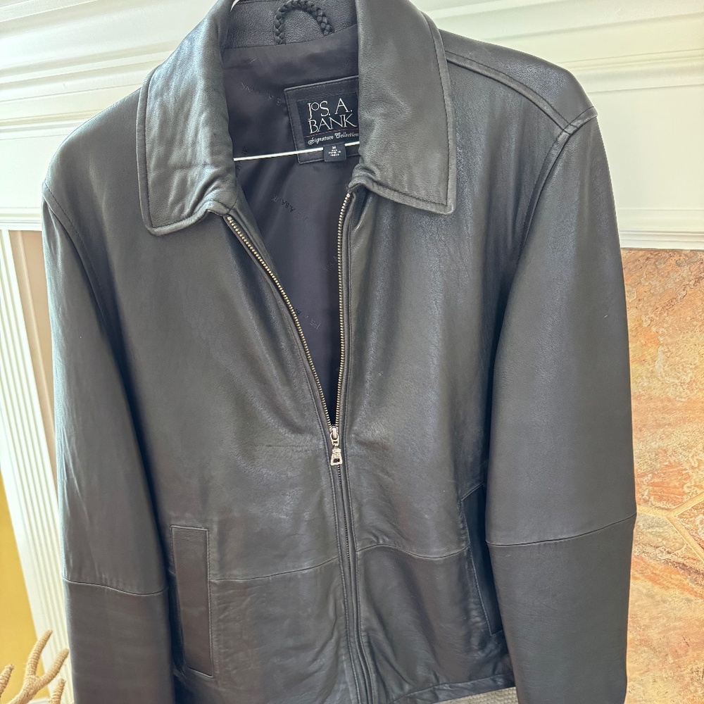 Joseph Bank Signature Collection Leather Jacket